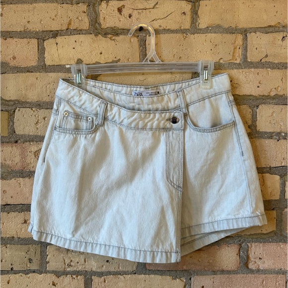 Zara Denim Wrap Skort - Picture 5 of 5